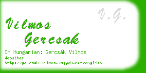 vilmos gercsak business card